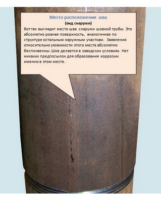 Место расположения шва